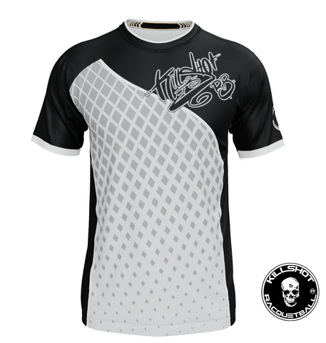 Killshot Racquetball |Team Jersey - Killshot RB Jerseys (Black-White-Gray)