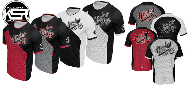 Killshot Racquetball |Team Jersey - Killshot RB Jerseys (White-Black)